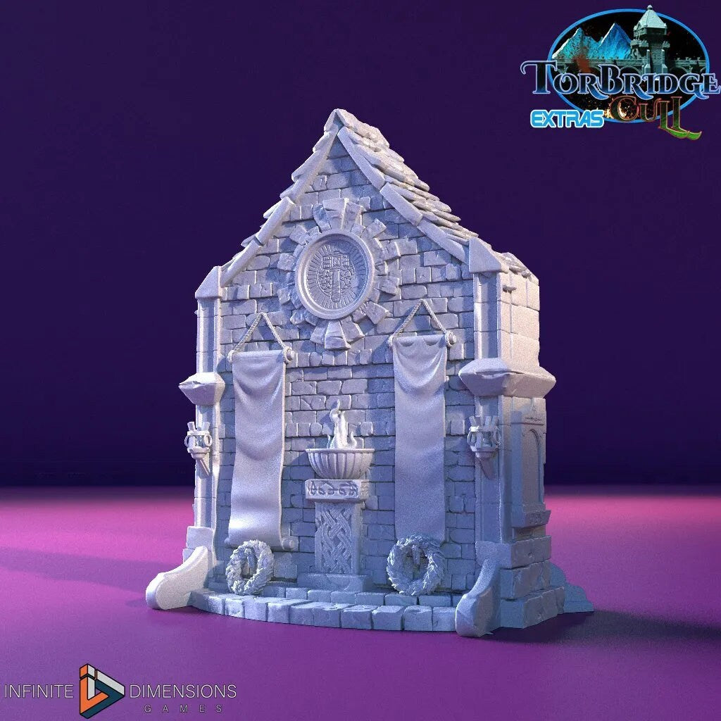 War Memorial Fountain Miniature Building - DnD, Wargaming, Model Train | Terrain | Town | Village | Square | Plaza | 28mm | Prop | Scenery-3