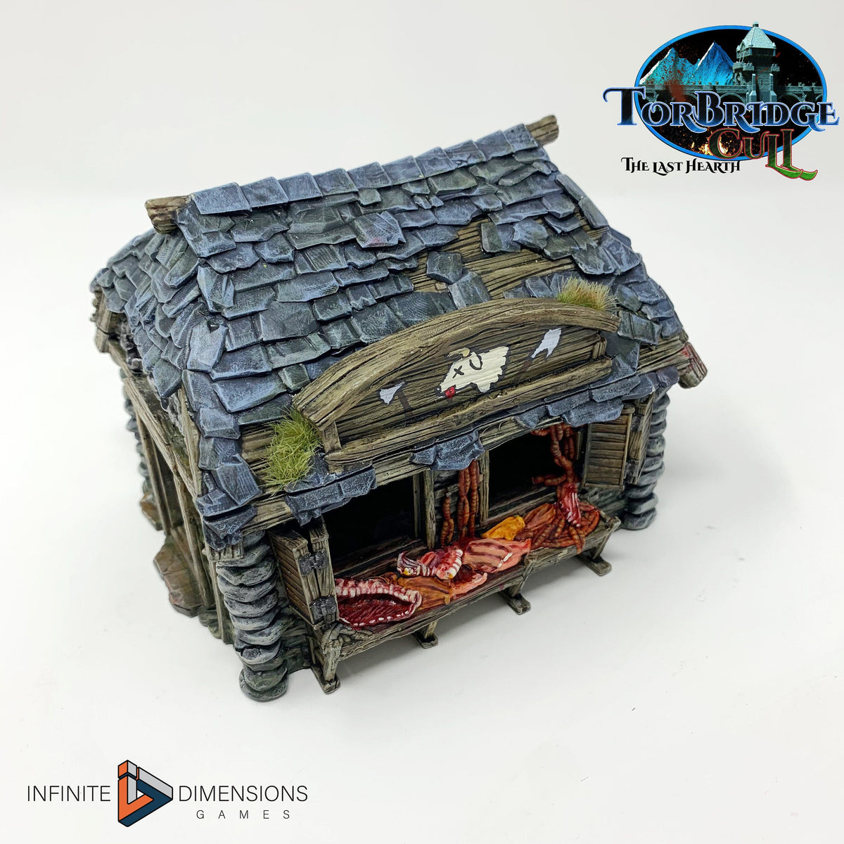 The Butchery Miniature Building - DnD, Wargaming, Model Train | Terrain | Town | Village | Market | Shopkeep | Pathfinder | Shop | Store