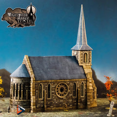 Chapel - Whitewood Abbey Set | Church | Diorama | DnD | Wargaming | Building | Village | Town -  High Quality 3D Printed, 15mm, 28mm, 32mm-3