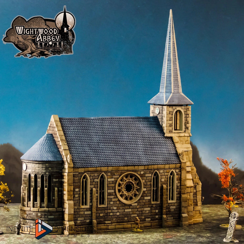 Chapel - Whitewood Abbey Set | Church | Diorama | DnD | Wargaming | Building | Village | Town -  High Quality 3D Printed, 15mm, 28mm, 32mm-3