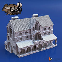 Scriptorium - Whitewood Abbey Set | Diorama | DnD | Wargaming | Building | Village | Town - High Quality 3D Printed, 15mm, 28mm, 32mm-1