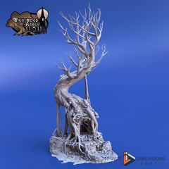 The Ancient Shrine - Whitewood Abbey Set | Diorama | DnD | Wargaming | Building | Forest | Fey - High Quality 3D Printed, 15mm, 28mm, 32mm-1
