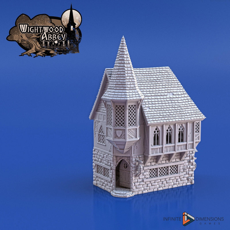 Abbot’s House - Wightwood Abbey Set | Diorama | DnD | Wargaming | Building | Village | Town -  High Quality 3D Printed, 15mm, 28mm, 32mm-2