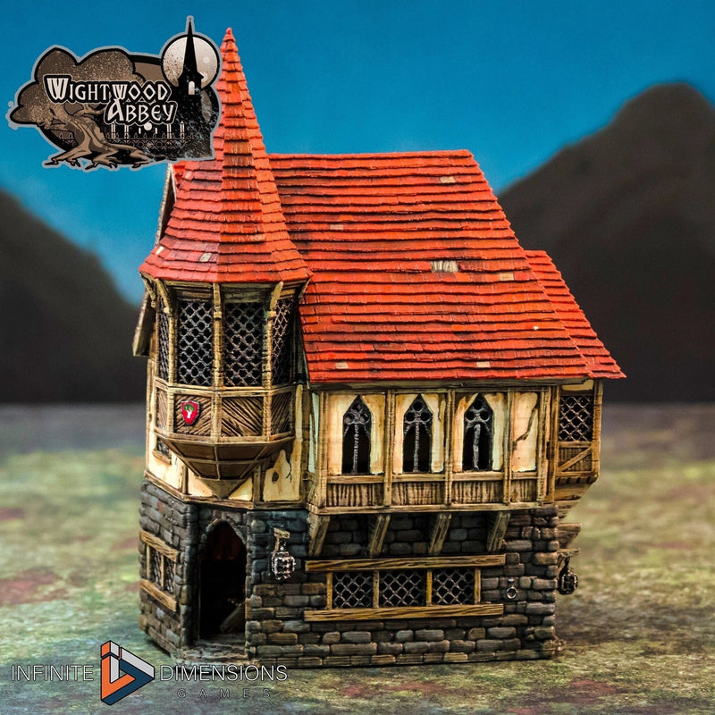 Abbot’s House - Wightwood Abbey Set | Diorama | DnD | Wargaming | Building | Village | Town -  High Quality 3D Printed, 15mm, 28mm, 32mm-1
