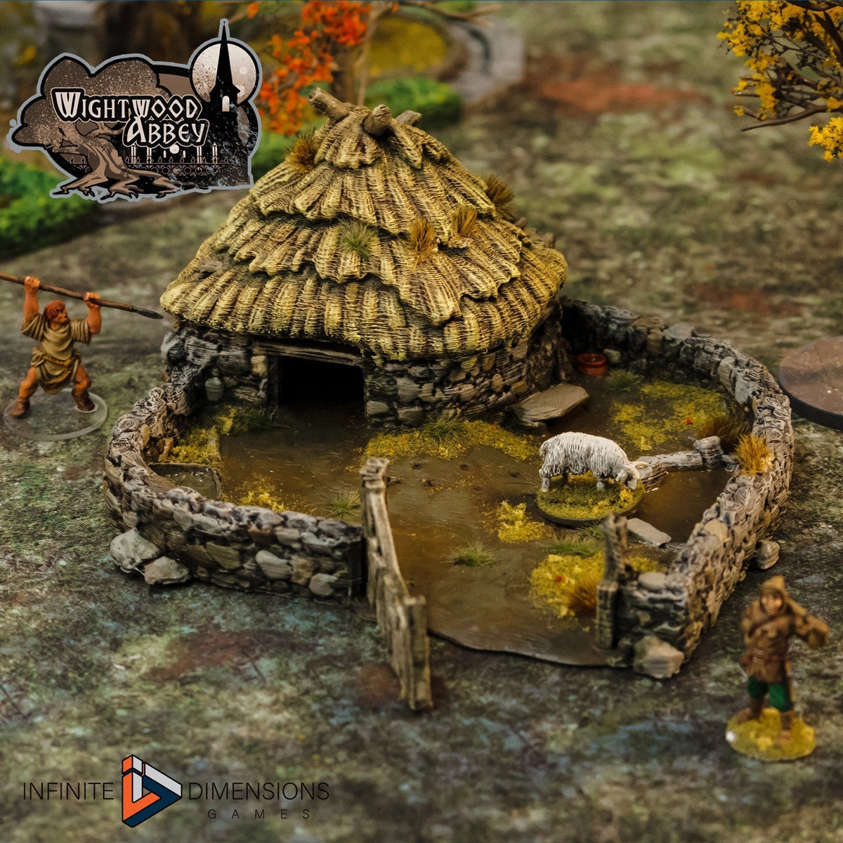 Medieval Porc Sty - Whitewood Abbey Set | Diorama | DnD | Wargaming | Building | Village | Town -  High Quality 3D Printed, 15mm, 28mm, 32mm
