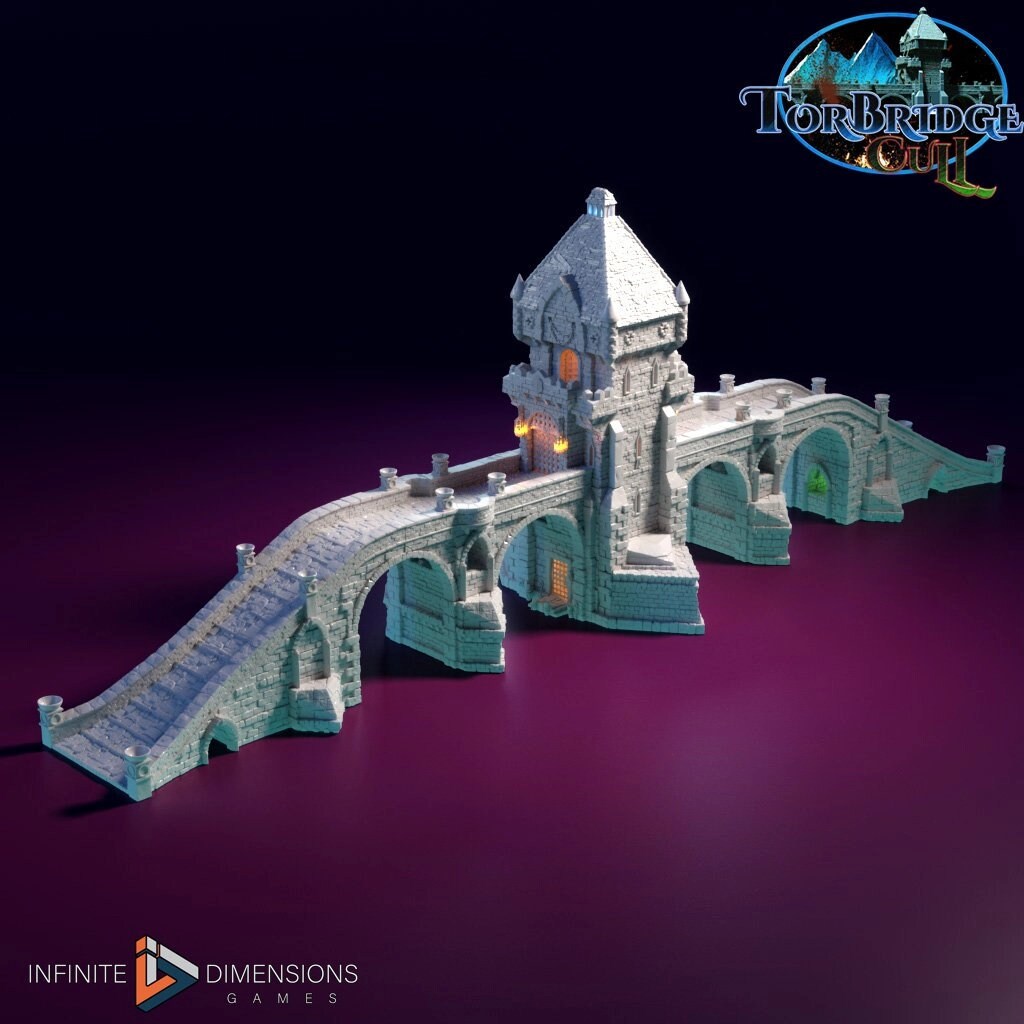 The Great Torbridge Miniature Building Set - DnD, Wargaming, Model Train | Bridge | Huge | Medieval | Fantasy | Town, City, Village Terrain-2