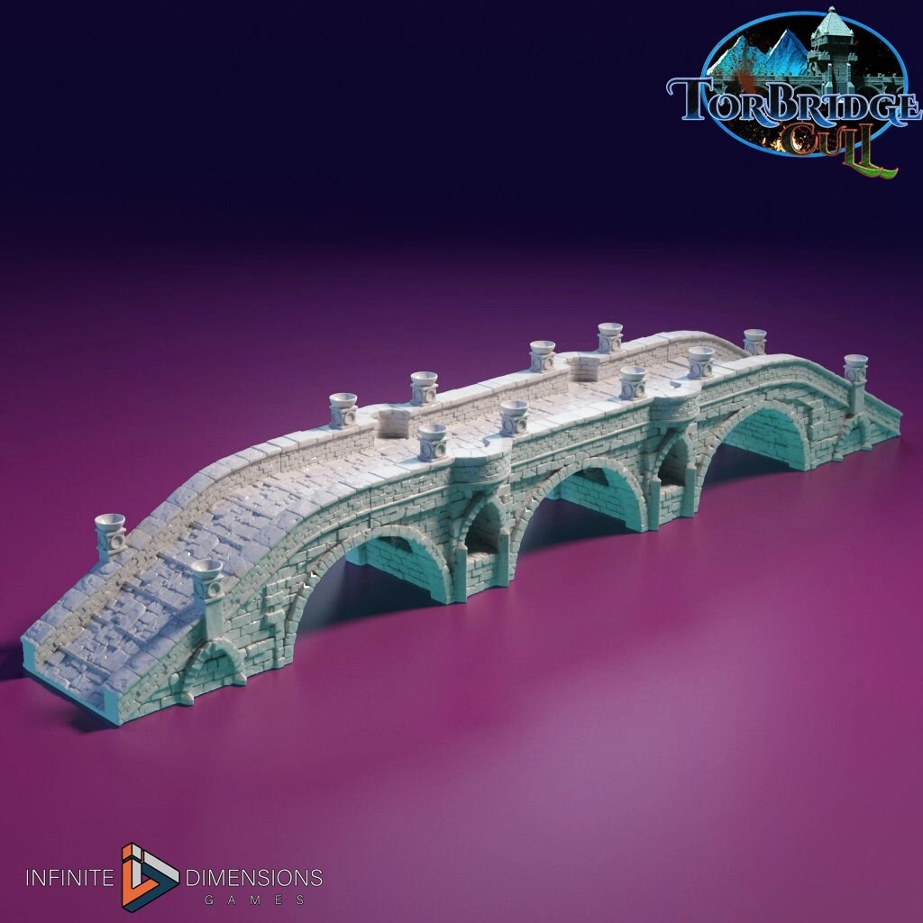 The Great Torbridge Miniature Building Set - DnD, Wargaming, Model Train | Bridge | Huge | Medieval | Fantasy | Town, City, Village Terrain-6