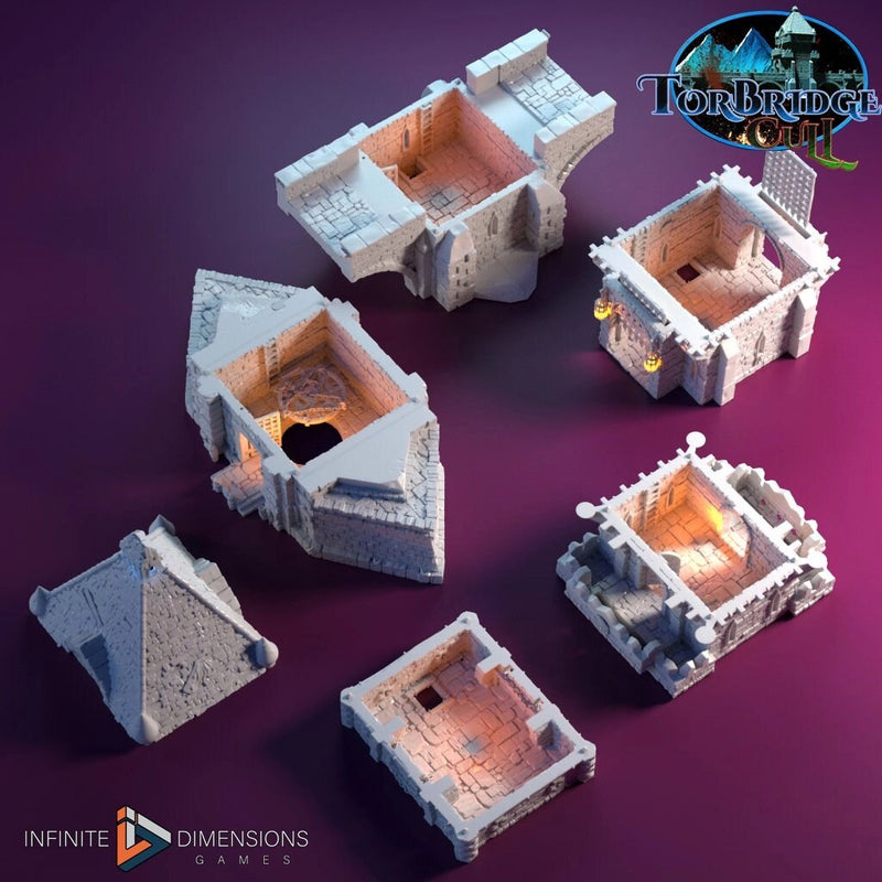 The Great Torbridge Miniature Building Set - DnD, Wargaming, Model Train | Bridge | Huge | Medieval | Fantasy | Town, City, Village Terrain-5