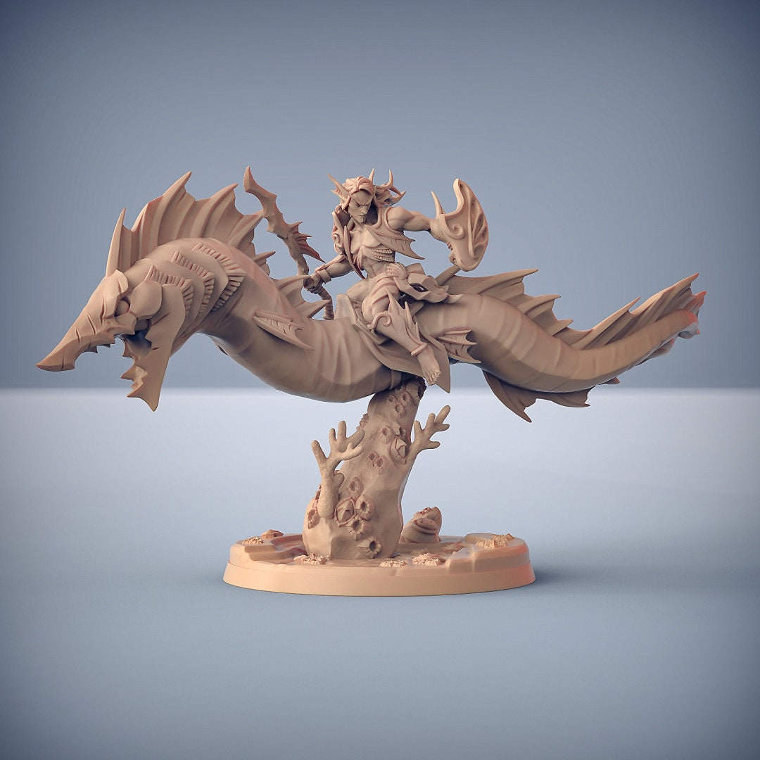Swordeels Riders - Artisan Guild, Triton | Male | Female | Fighter | Mount | Eel | Sea | Fantasy | Paladin | Spear | Sword | DnD, Pathfinder-4