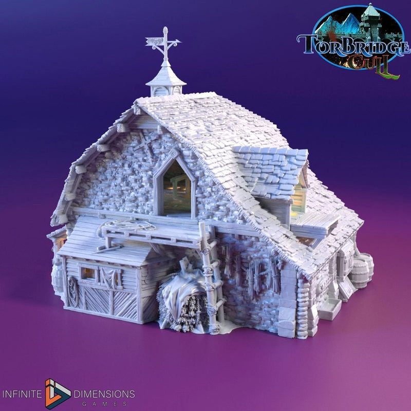 The Last Hearth Coach House Miniature Building - DnD, Wargaming, Model Train | Terrain | Town | Village | Inn | Hotel | Pathfinder | Home-3