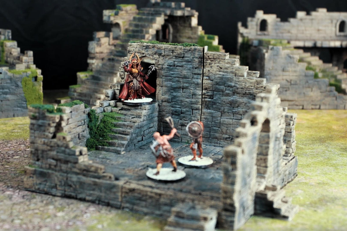 Ruins Terrain 1 - The Ruins of Ashborne - Tabletop Ruins Terrain for your DnD/Pathfinder/TTRPG and Wargaming setup!