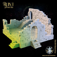 Ruins Terrain 1 - The Ruins of Ashborne - Tabletop Ruins Terrain for your DnD/Pathfinder/TTRPG and Wargaming setup!-2