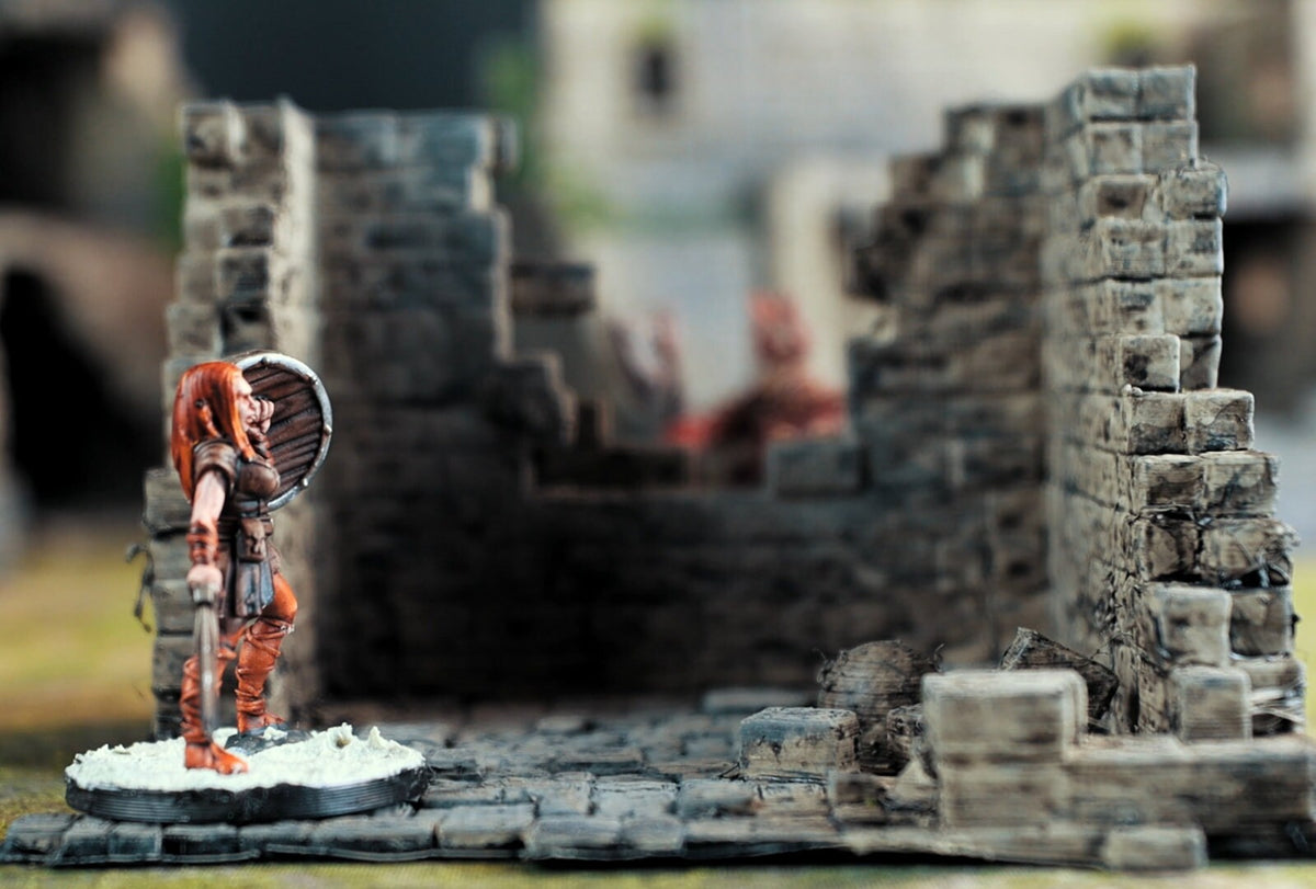 Ruins Terrain 3 - The Ruins of Ashborne - Tabletop Ruins Terrain for your DnD/Pathfinder/TTRPG and Wargaming setup!-1
