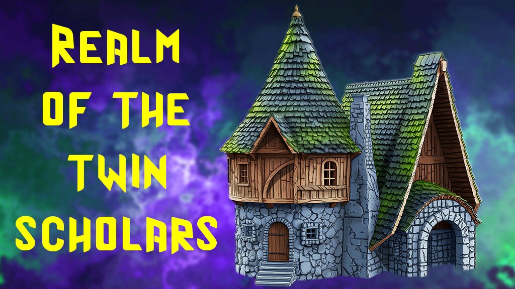 Realm of the Twin Scholars - Magic and Mages set - Medieval Tabletop Terrain for your DnD/Pathfinder/TTRPG and Wargaming setup!-3