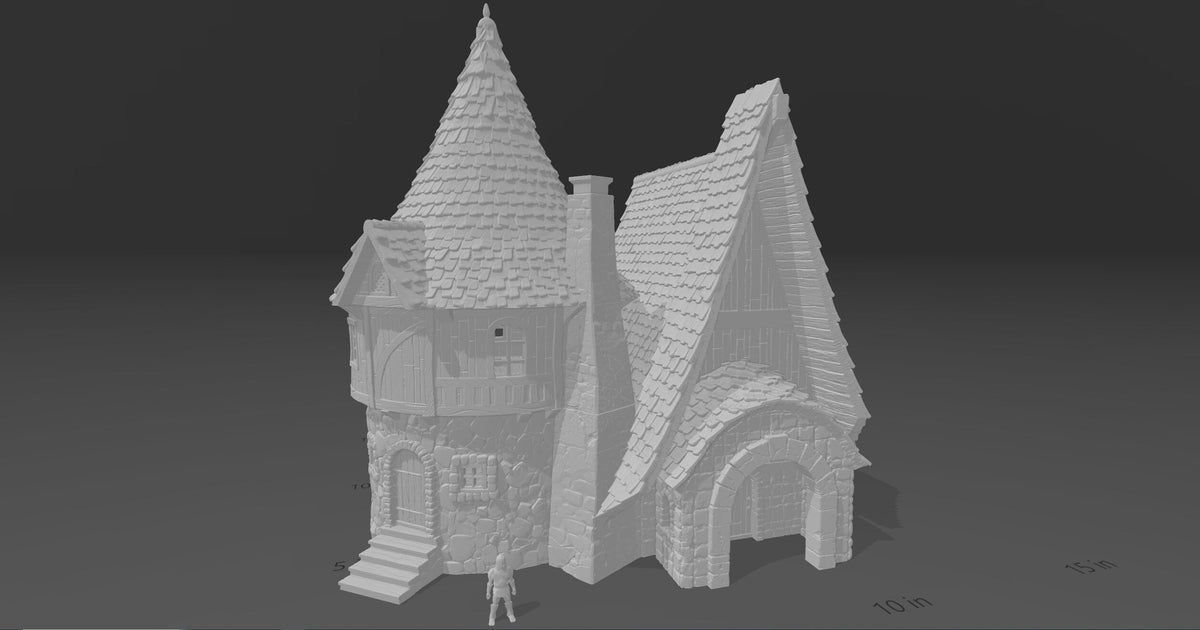 Realm of the Twin Scholars - Magic and Mages set - Medieval Tabletop Terrain for your DnD/Pathfinder/TTRPG and Wargaming setup!-5