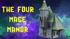 The Four Mage Manor - Magic and Mages set - Medieval Tabletop Terrain for your DnD/Pathfinder/TTRPG and Wargaming setup!-3