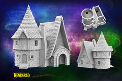 Realm of the Twin Scholars - Magic and Mages set - Medieval Tabletop Terrain for your DnD/Pathfinder/TTRPG and Wargaming setup!-1