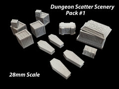 Dungeon Scatter Terrain Starter Set #1 | Fat Dragon Games | Tabletop Terrain | Dungeons And Dragons Painted Tabletop Pathfinder Scatter-1