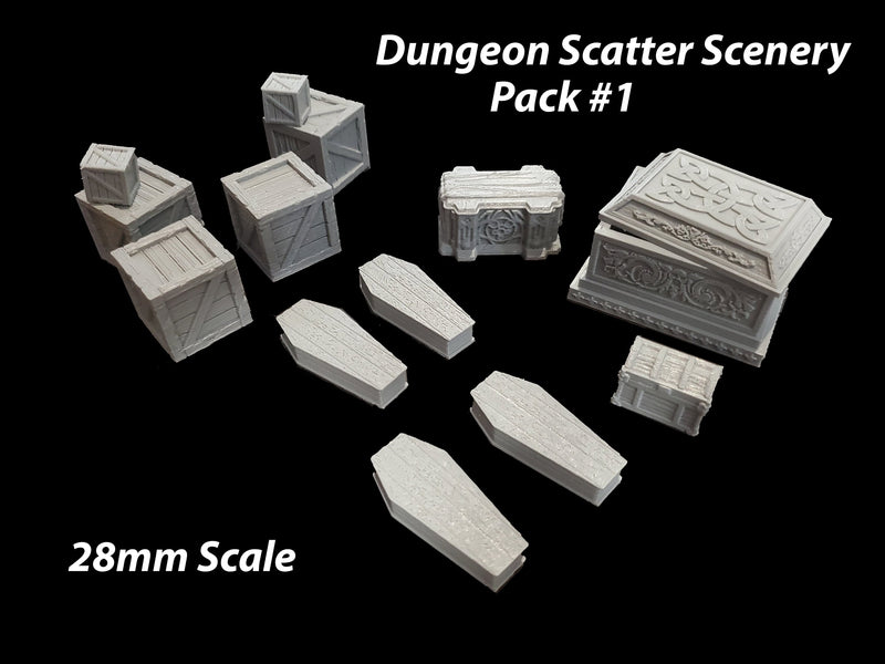 Dungeon Scatter Terrain Starter Set #1 | Fat Dragon Games | Tabletop Terrain | Dungeons And Dragons Painted Tabletop Pathfinder Scatter-1