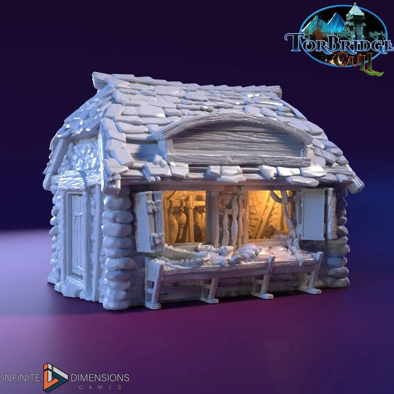 The Butchery Miniature Building - DnD, Wargaming, Model Train | Terrain | Town | Village | Market | Shopkeep | Pathfinder | Shop | Store-5