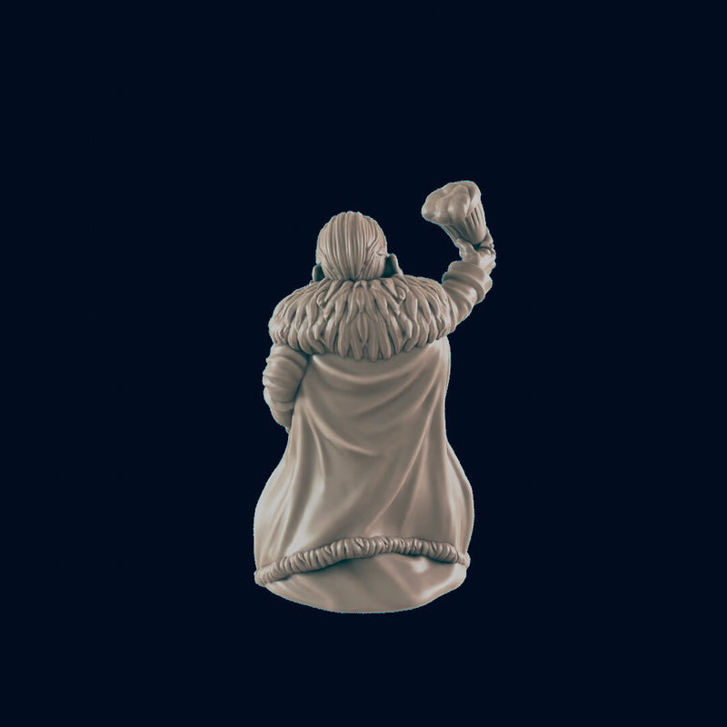 Dwarf Male Noble - EC3D | DnD | Dwarf | Villager minis | merchant | 32mm | Pathfinder | Noble | TTRPG | Wargaming-3
