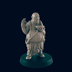 Half Orc Male Chef - EC3D | DnD | Orc | Villager minis | barkeep | Innkeeper | 32mm | Pathfinder | commoner | TTRPG | Wargaming-1