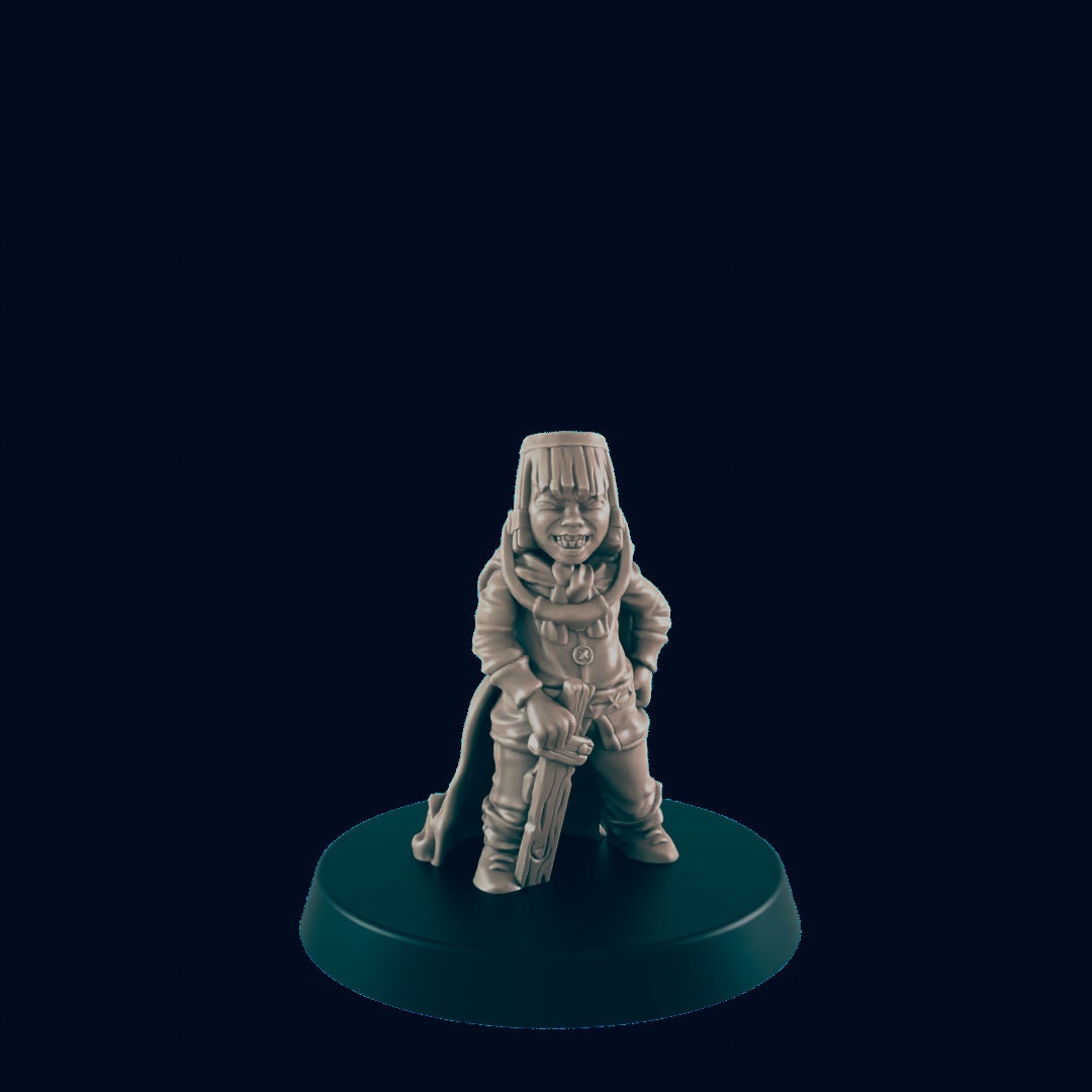 Human Kid Wannabe Hero - EC3D | DnD | Villager minis | fighter | child | peasant | 32mm | Pathfinder | commoner | TTRPG | Fantasy-1