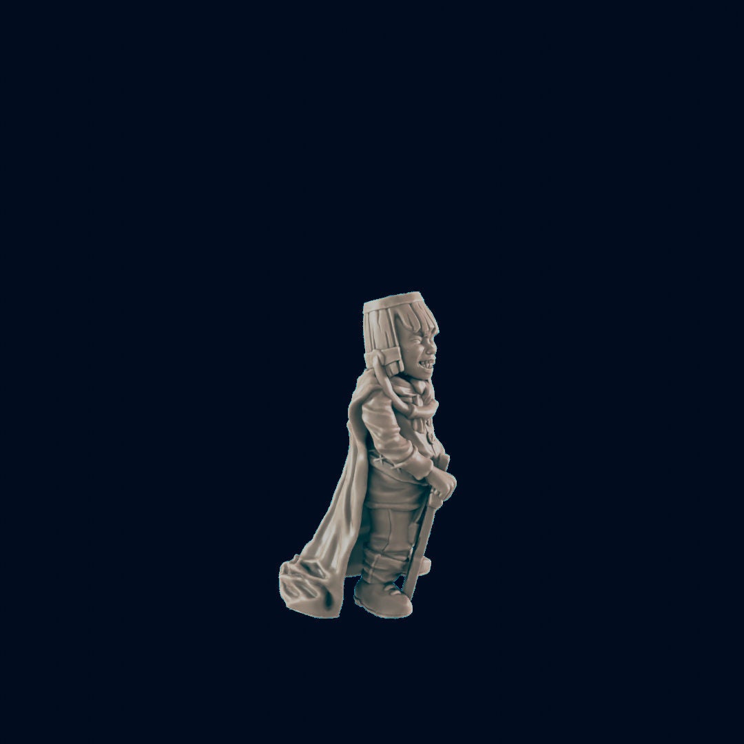 Human Kid Wannabe Hero - EC3D | DnD | Villager minis | fighter | child | peasant | 32mm | Pathfinder | commoner | TTRPG | Fantasy-3