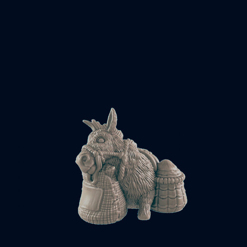 Lazy Donky - EC3D | DnD | Villager minis | animal | PC/NPC | 32mm | Pathfinder | commoner | TTRPG | Wargaming | Frostgrave-2