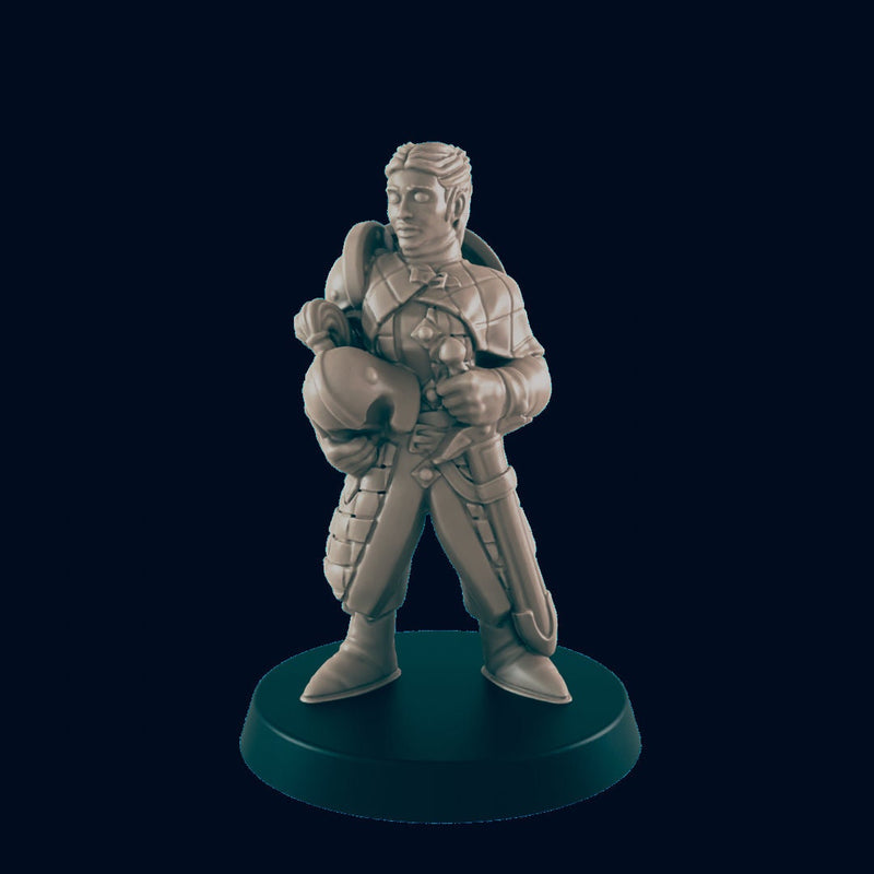 Town Guards - EC3D | DnD | Villager minis | fighter | warrior | 32mm | Pathfinder | commoner | TTRPG | Wargaming | Frostgrave-2