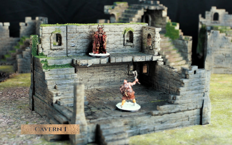 Ruins Terrain 2 - The Ruins of Ashborne - Tabletop Ruins Terrain for your DnD/Pathfinder/TTRPG and Wargaming setup!-1