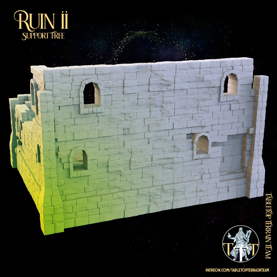 Ruins Terrain 2 - The Ruins of Ashborne - Tabletop Ruins Terrain for your DnD/Pathfinder/TTRPG and Wargaming setup!-3