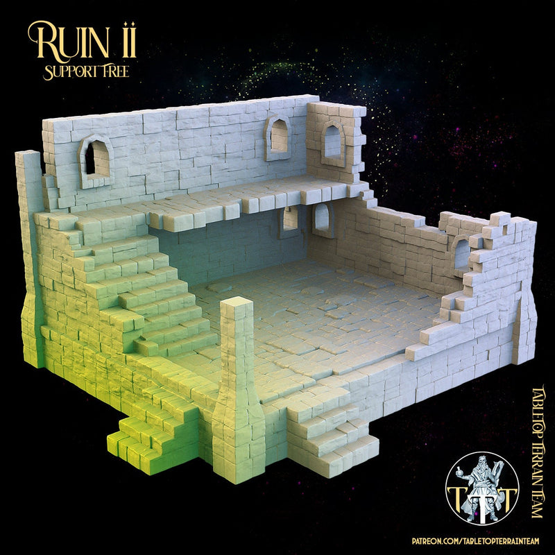 Ruins Terrain 2 - The Ruins of Ashborne - Tabletop Ruins Terrain for your DnD/Pathfinder/TTRPG and Wargaming setup!-4