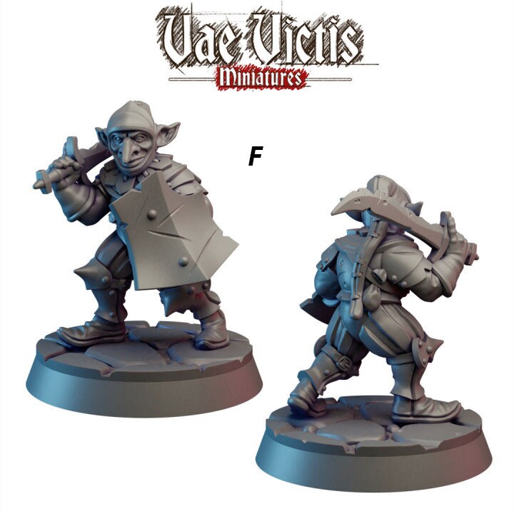 Armed Goblin Guards - Vae Victis | DnD | Goblin | monster| melee | Archer | 32mm | Pathfinder | TTRPG | Wargaming | Frostgrave-7