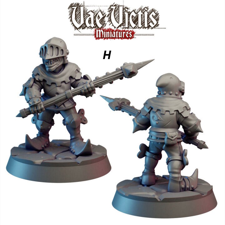 Armed Goblin Guards - Vae Victis | DnD | Goblin | monster| melee | Archer | 32mm | Pathfinder | TTRPG | Wargaming | Frostgrave-9