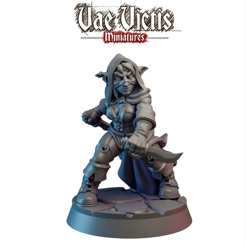 Goblin Rogue - Vae Victis Miniature | DnD | goblin | monster | thief | assassin | 32mm | Pathfinder | TTRPG | Wargaming | Frostgrave-1