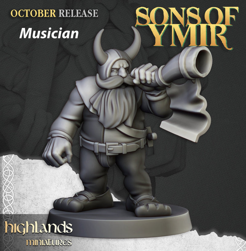 Dwarven Pikemen Set - Highland Miniature | DnD | Dwarf | melee unit | fighter | 32mm | Pathfinder | TTRPG | Wargaming | Frostgrave-8