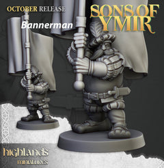Dwarven Pikemen Set - Highland Miniature | DnD | Dwarf | melee unit | fighter | 32mm | Pathfinder | TTRPG | Wargaming | Frostgrave-9