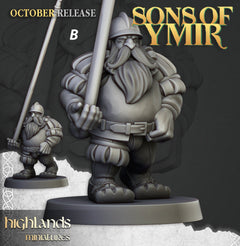 Dwarven Pikemen Set - Highland Miniature | DnD | Dwarf | melee unit | fighter | 32mm | Pathfinder | TTRPG | Wargaming | Frostgrave-4