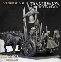 Corpse Cart - Highland Miniature | DnD | Undead | melee | 32mm | Pathfinder | Graveyard | TTRPG | Wargaming | Frostgrave-2