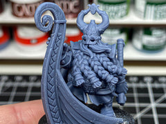 Dwarven Sea Lord - Highland Miniature | DnD | Dwarf | melee unit | fighter | 32mm | Pathfinder | TTRPG | Wargaming | Fantasy-1