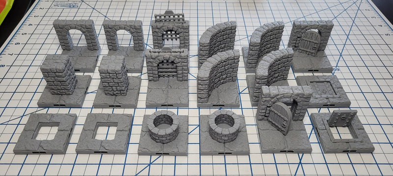Magnetic Dungeon Tiles Expansions Set 3 | Fat Dragon Games | Tabletop Terrain | Dungeons And Dragons Painted Tabletop Pathfinder Terrain-1