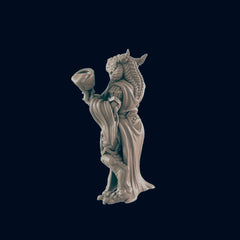 Dragonborn Female Noble - EC3D | DnD | Dragonborn | Villager minis | Commoner | 32mm | Pathfinder | Frostgrave | TTRPG | Wargaming-2