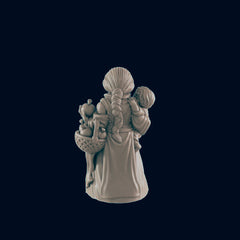 Dwarf Female Mother and Child - EC3D | DnD | Dwarf | Villager minis | 32mm | Pathfinder | Commoner | TTRPG | Wargaming-3