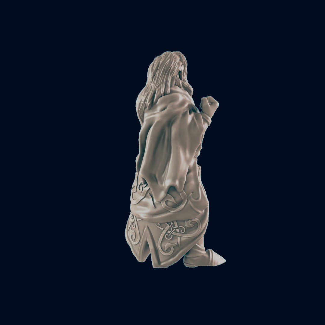 Elf Male Noble - EC3D | DnD | Elf | Villager minis | merchant | 32mm | Pathfinder | Noble | TTRPG | Wargaming-3