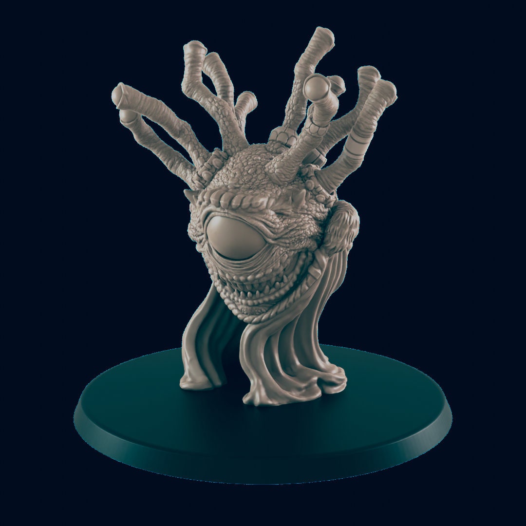 Eye Beast Merchant - EC3D | DnD | Beholder | Villager minis | merchant | 32mm | Pathfinder | Monster | TTRPG | Wargaming-1