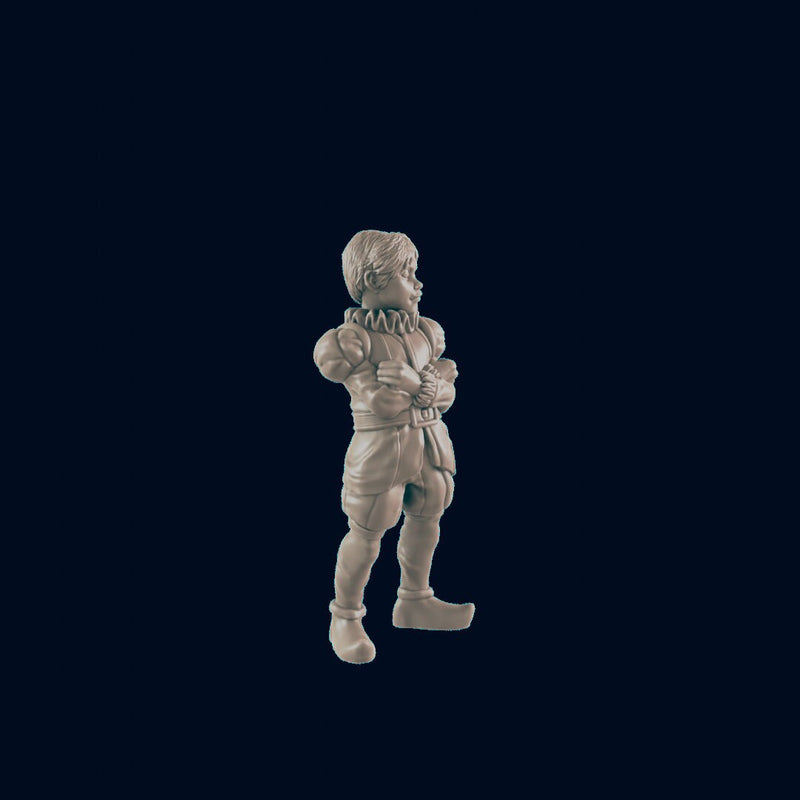 Human Kid Prince - EC3D | DnD | Variant | Villager minis | noble | king | 32mm | Pathfinder | commoner | TTRPG | Wargaming | Fantasy | child-3