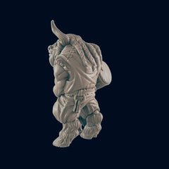Minotaur Male Bartender - EC3D | DnD | Villager minis | innkeeper | PC/NPC | 32mm | Pathfinder | commoner | TTRPG | Wargaming | Frostgrave-2