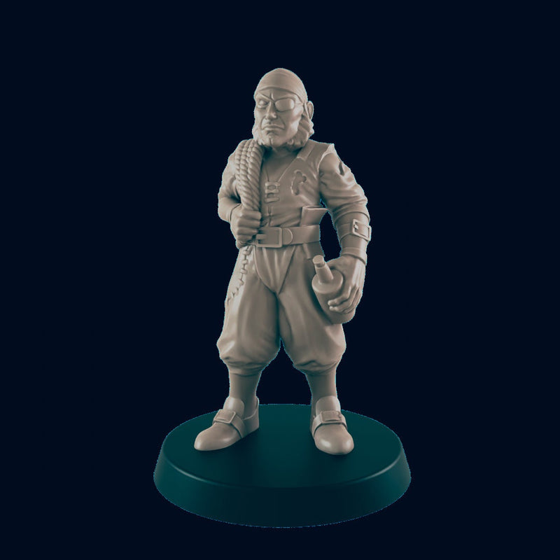 Human Sailors - EC3D | DnD | Villager minis | adventurer | Captain | 32mm | Pathfinder | commoner | TTRPG | Wargaming | Frostgrave-2