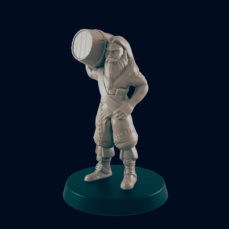 Human Sailors - EC3D | DnD | Villager minis | adventurer | Captain | 32mm | Pathfinder | commoner | TTRPG | Wargaming | Frostgrave-6